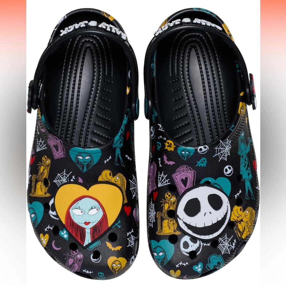 Crocs Jack Skellington Nightmare Before Christmas Classic Womens 8 Mens 6 FCT - Picture 4 of 6